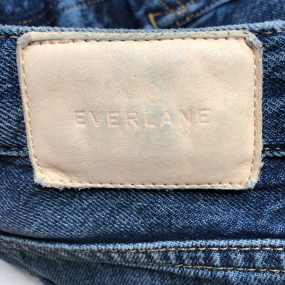 Everlane The Cheeky Jean High Rise Distressed 100% Cotton Crop Jean - Picture 16 of 16